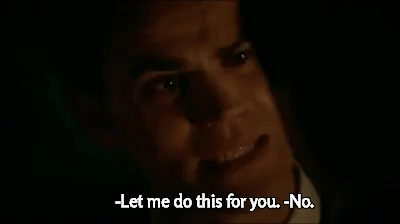 Vampire Diaries Stefan Matt Serious Talk GIF