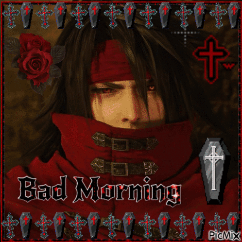 Vampire Saying Bad Morning