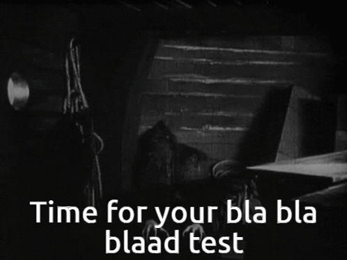 Vampire Saying Time for Your Test
