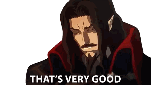Vampire Saying Very Good