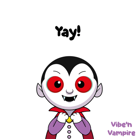 Vampire Saying Yay GIF