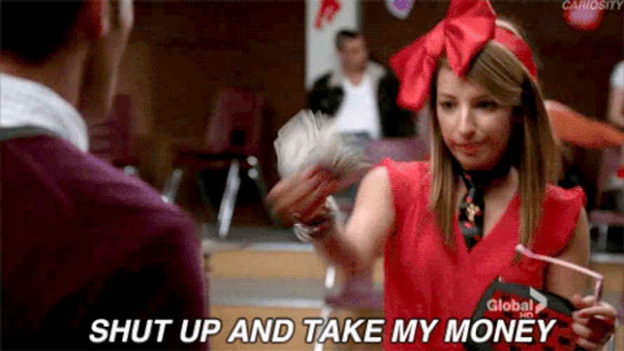 Vanesaa Lengies Of Glee Shut Up And Take My Money GIF