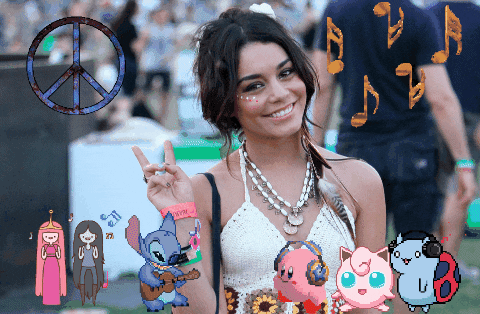 Vanessa Hudgens Coachella Fe Festival GIF