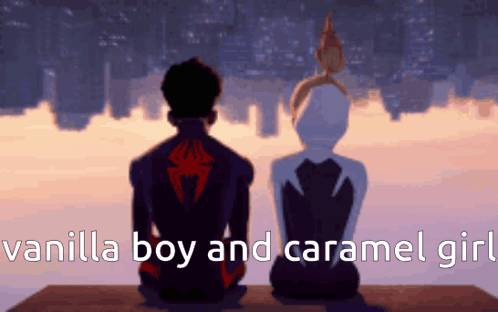 Vanilla Boy And Caramel Girl Cartoon GIF