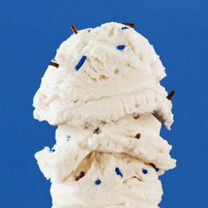 Vanilla Ice Cream Sprinkles Stack GIF