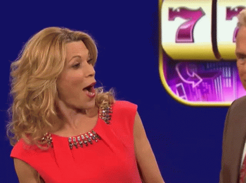 Vanna White Surprised Wheel Of Fortune GIF