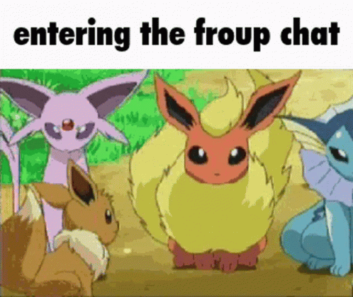 Vaporeon And The Squad Pokemon GIF