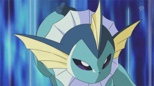 Vaporeon Pokemon Bubbles GIF
