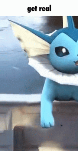 Vaporeon Water Pokemon Falls In Water GIF
