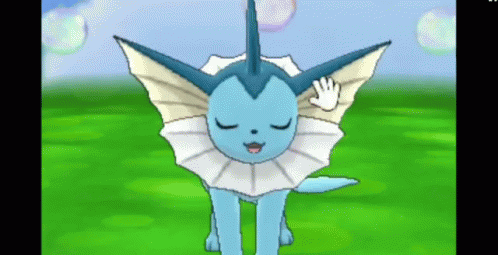 Vaporeon Water Pokemon Heart GIF