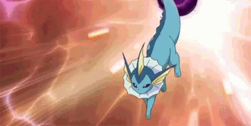 Vaporeon Water Pokemon Shadow Ball GIF