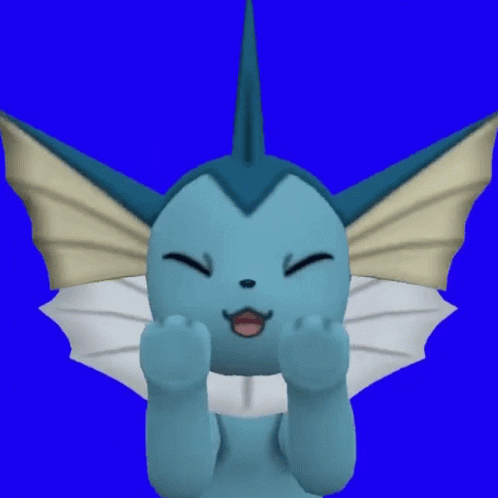 Vaporeon Water Pokemon Swaying GIF