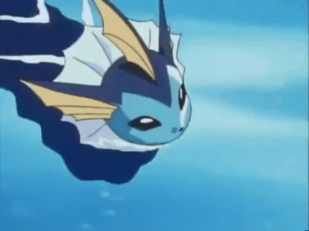 Vaporeon Water Pokemon Swimming GIF