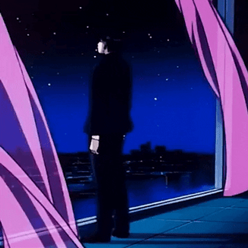 Vaporwave Aesthetic Anime Sad Boy GIF