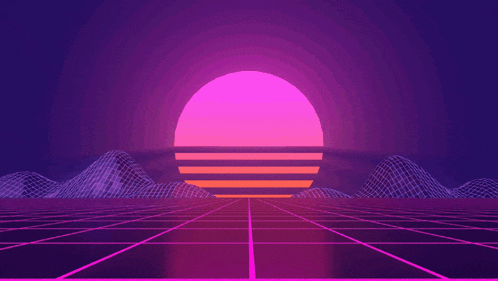 Vaporwave Sunset Gif GIF
