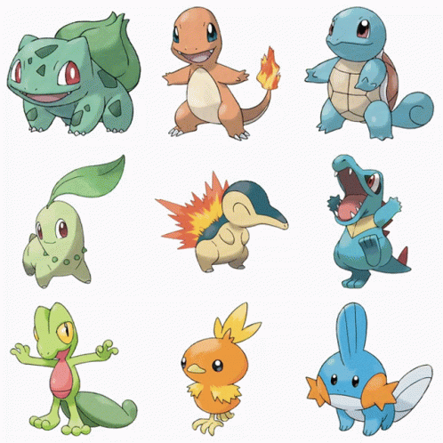 Various Pokemon Evolution GIF