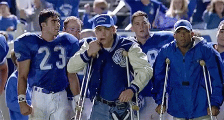 Varsity Blues Lance Harbor Making Hand Signals GIF