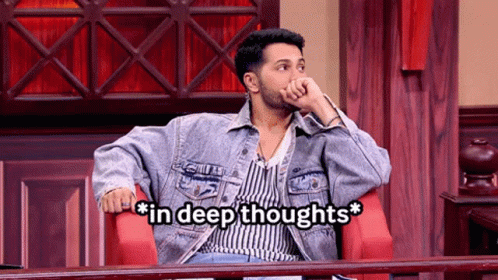 Varun In Deep Thoughts Thinking Meme GIF