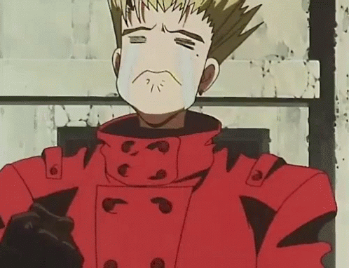 Vash Sad Anime Boy Tears Of Despair GIF