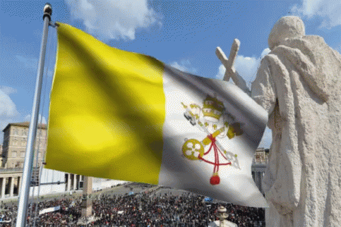 Vatican City Church Flag GIF