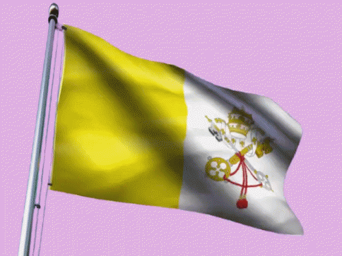 Vatican City Crumpled Flag GIF