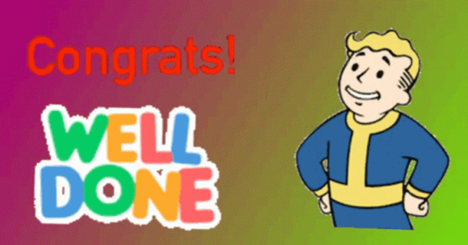 Vault Boy Well Done Congratulations GIF