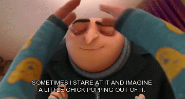 Vector Oh Yeah Agnes And Gru Little Chick Popping GIF