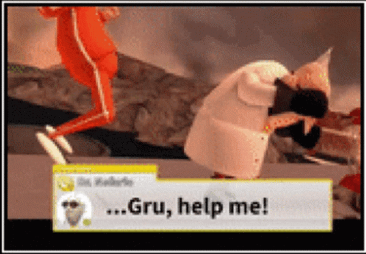Vector Perkins Despicable Me Gru, Help Me! GIF