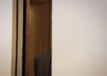 Veep Tom James Getting Off Elevator GIF