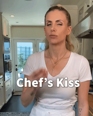 Vegan Lady Chef's Kiss GIF