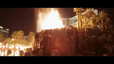 Vegas Vacation At The Mirage Hotel GIF