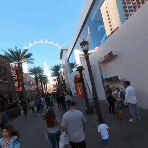 Vegas Vacation On The Linq Promenade GIF