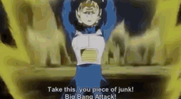 Vegeta Attack Gif GIF