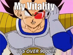 Vegeta Crushes Scouter My Vitality Over 9000 GIF
