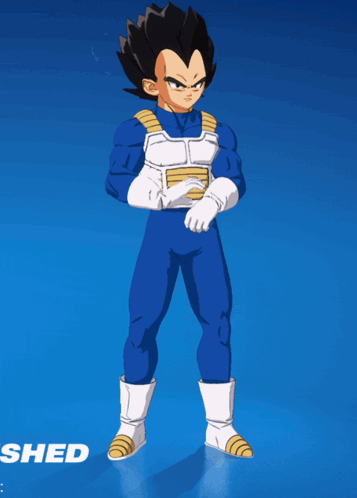 Vegeta Holding Sword