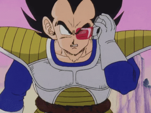 Vegeta Removes Scouter It's Over 9000 Dollars GIF