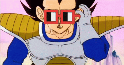 Vegeta Taking Off Shades It's Over 9000 GIF