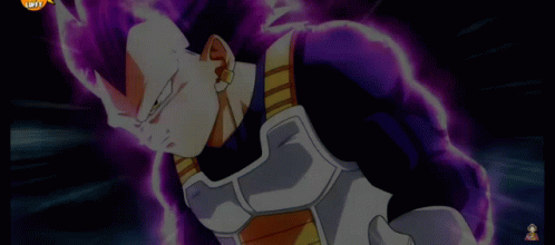 Vegeta Ultra Ego Channeling Energy GIF