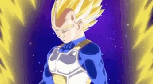 Vegeta Ultra Ego Charging Energy Ball GIF