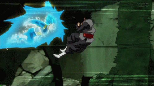 Vegeta Ultra Ego Fighting Goku Black GIF
