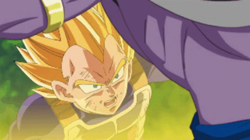 Vegeta Ultra Ego Firing Purple Bomb GIF