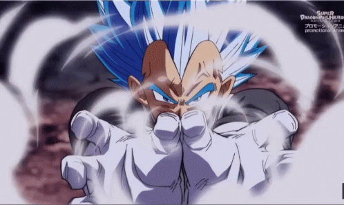 Vegeta Ultra Ego Focusing Powers GIF