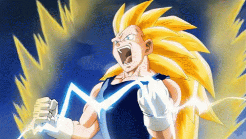 Vegeta Ultra Ego Screaming Aura GIF