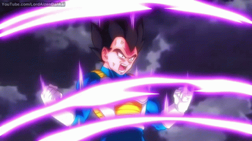 Vegeta Ultra Ego Super Transformation GIF