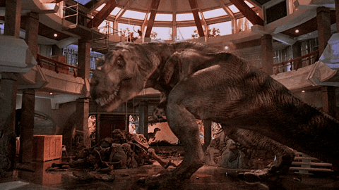 Velociraptor Hiding In Jurassic World GIF