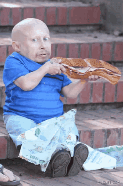 Veme Troyer Eating Sandwich GIF