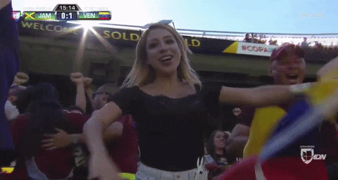 Venezuela Cheering Girl GIF