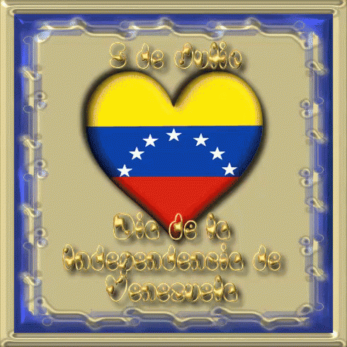 Venezuela Heart Flag GIF