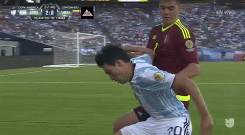 Venezuela Pushing Player GIF