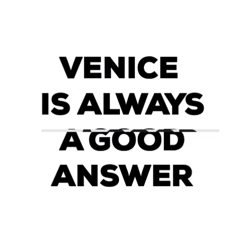 Venice Is Always A Good Answer GIF